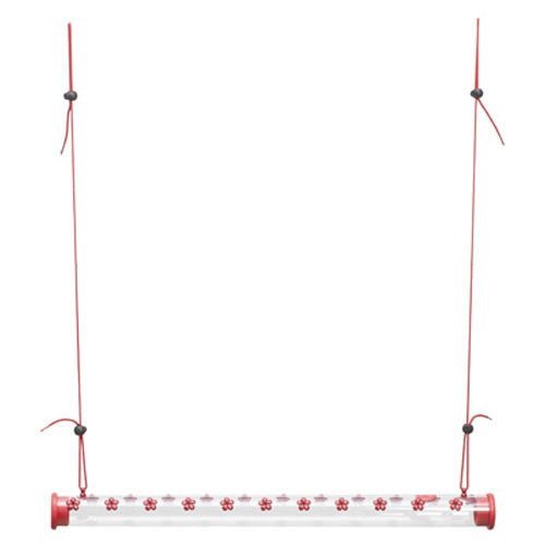 Perky-Pet Hummerbar 22 Ports Hummingbird Feeding Tube - 2 ft, horizontal-hanging with 22 feeding ports, easy to clean, patented feeder.