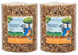 JCS Wildlife Bugs Nuts and Berries Premium Bird Seed Large Cylinder, 3.8 lb, ideal for attracting various bird species.