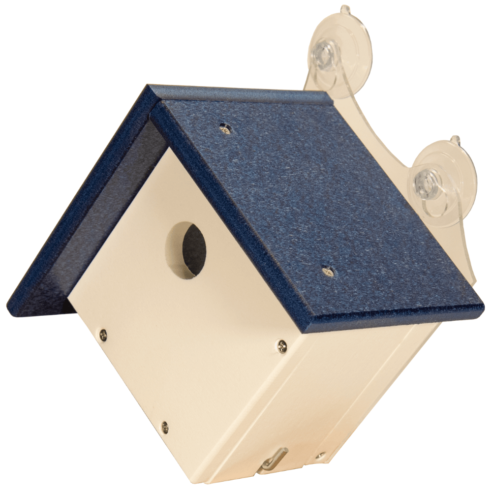 JCS Wildlife Recycled Poly Lumber Window-Mount Wren House designed for attracting nesting birds.