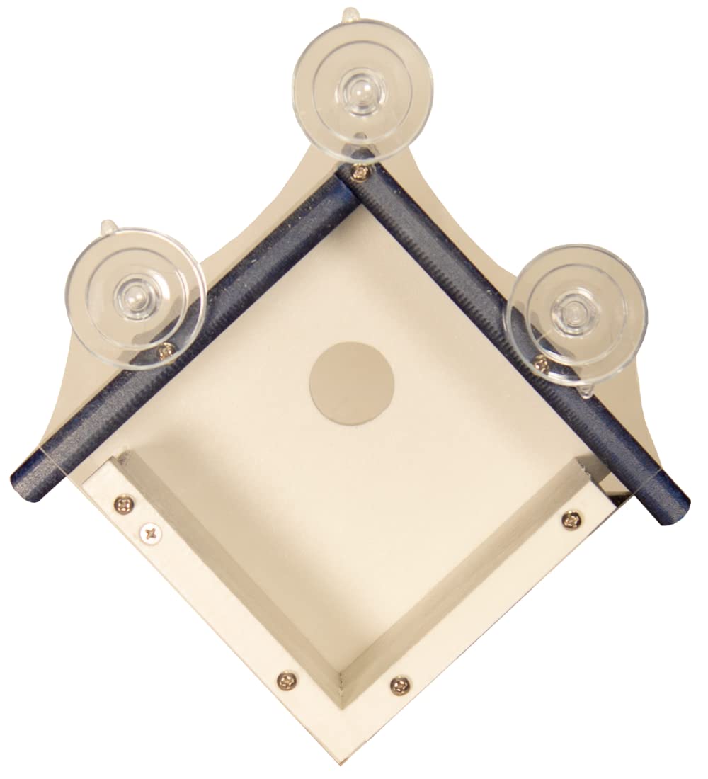 JCS Wildlife Recycled Poly Lumber Window-Mount Wren House with suction cups for easy window attachment.