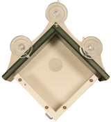 JCS Wildlife Recycled Poly Lumber Window-Mount Wren House with suction cups for easy window installation.