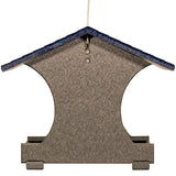JCS Wildlife Small Hopper Bird Feeder with a charming design, made from recycled poly lumber for garden or landscape use.