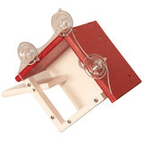 JCS Wildlife Recycled Poly Lumber Window-Mount Wren House with clear suction cups for easy window attachment.