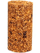 JCS Wildlife Squirrel Stopper Bugs Nuts & Berries Small Cylinder 1.5lbs, made with seeds, tree nuts, and fruits.