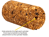 JCS Wildlife Squirrel Stopper No Mess, No Waste small cylinder with hole for easy feeder attachment.