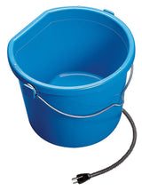 API 16 Gallon 260 Watt Heated Bucket 16HB with molded handles and plug-in cord for ice-free water in subzero temperatures.