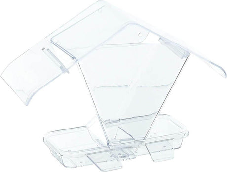Aspects 155 Window Cafe Feeder, Hopper Style with clear roof overhang for seed protection against rain.