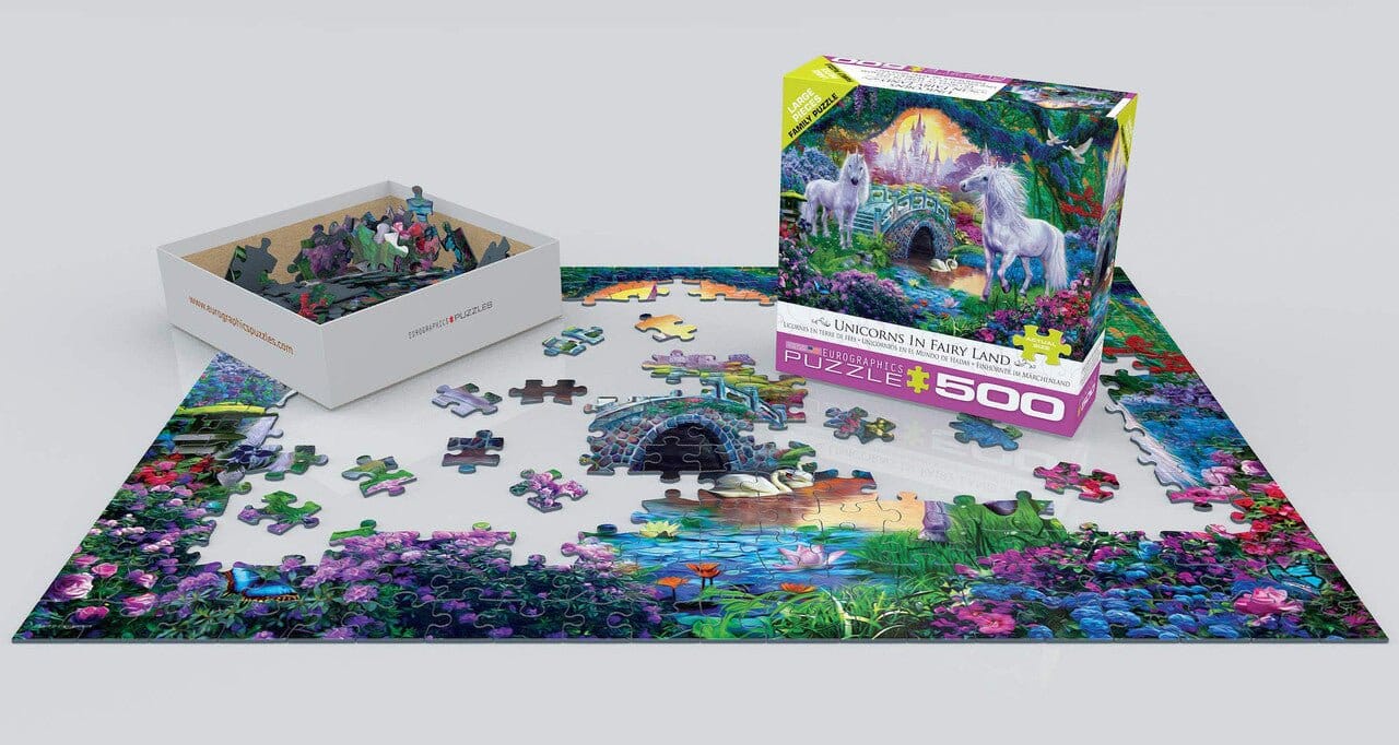 EuroGraphics Unicorn Fairy Land 500-Piece Jigsaw Puzzle