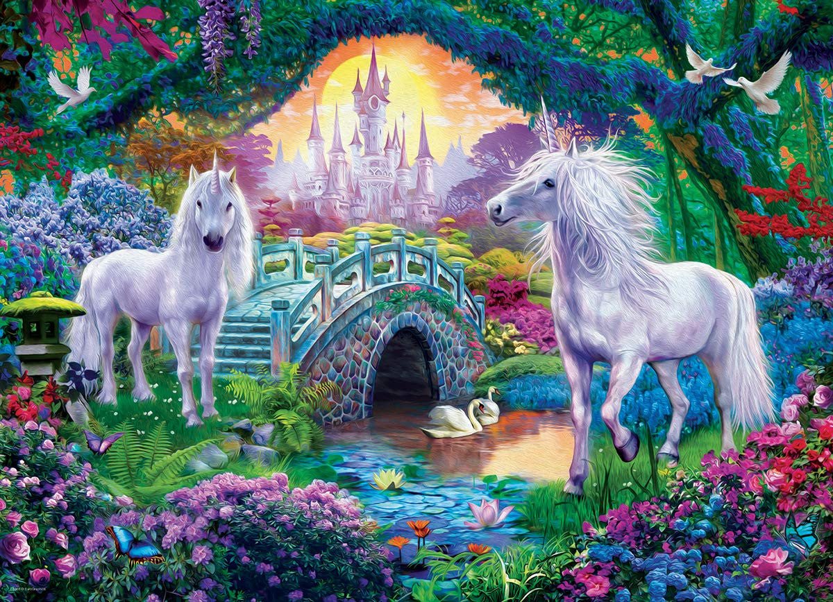 EuroGraphics Unicorn Fairy Land 500-Piece Jigsaw Puzzle