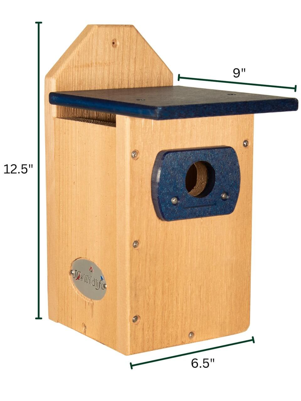 JCS Wildlife Cedar Wood Std. Eastern/Western Bluebird House