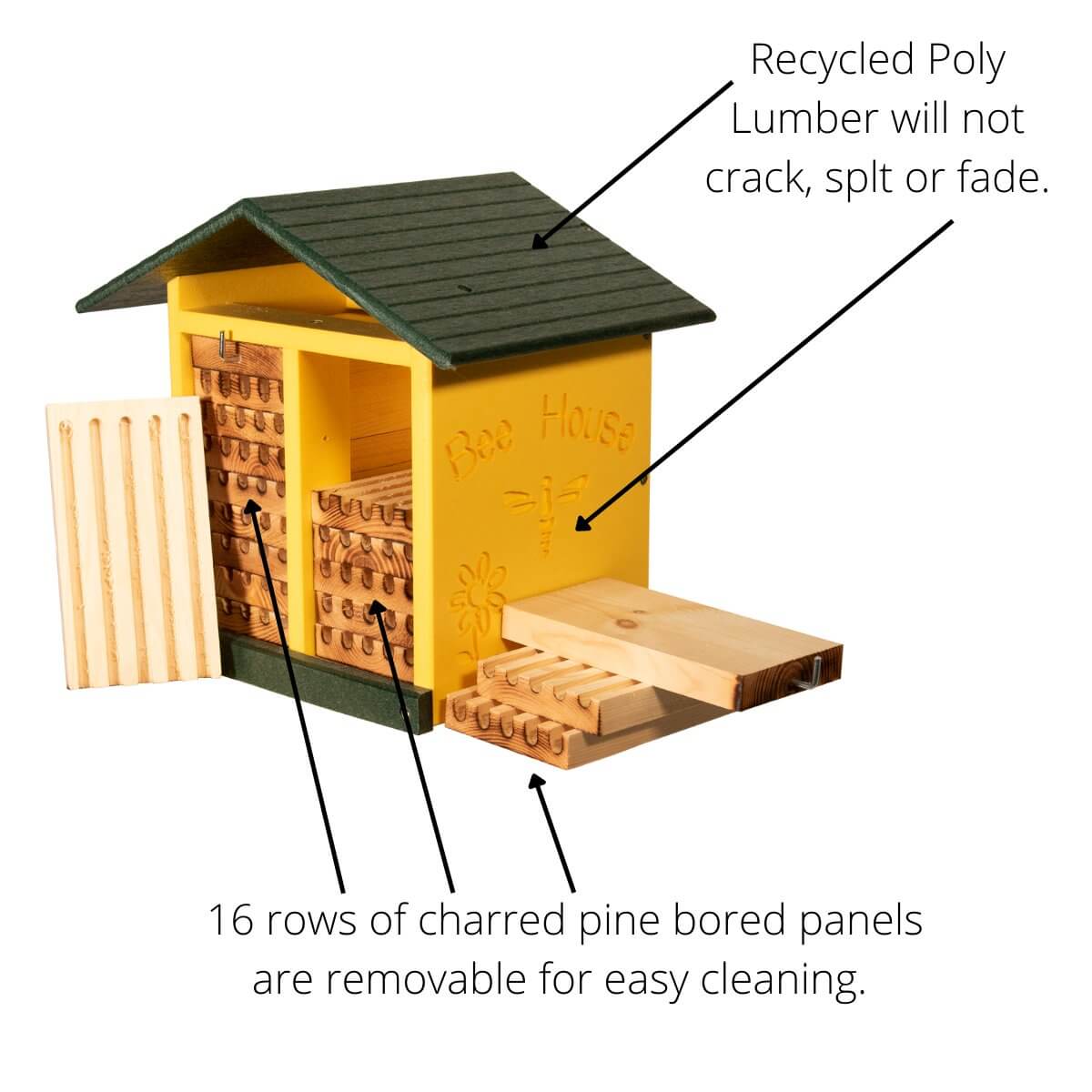 ピーチメルバ 実生 beehouseさん JCs Wildlife Large Poly Lumber and Pine Mason Bee House