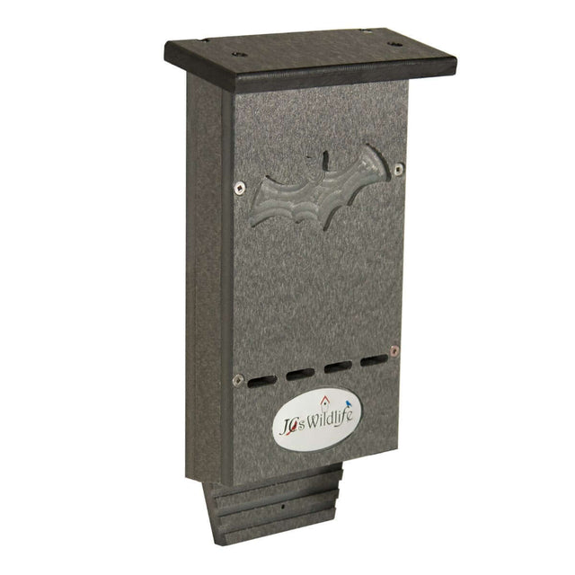 JCS Wildlife Mini Single Chamber Bat House made from recycled poly lumber, ideal for up to 20 bats.