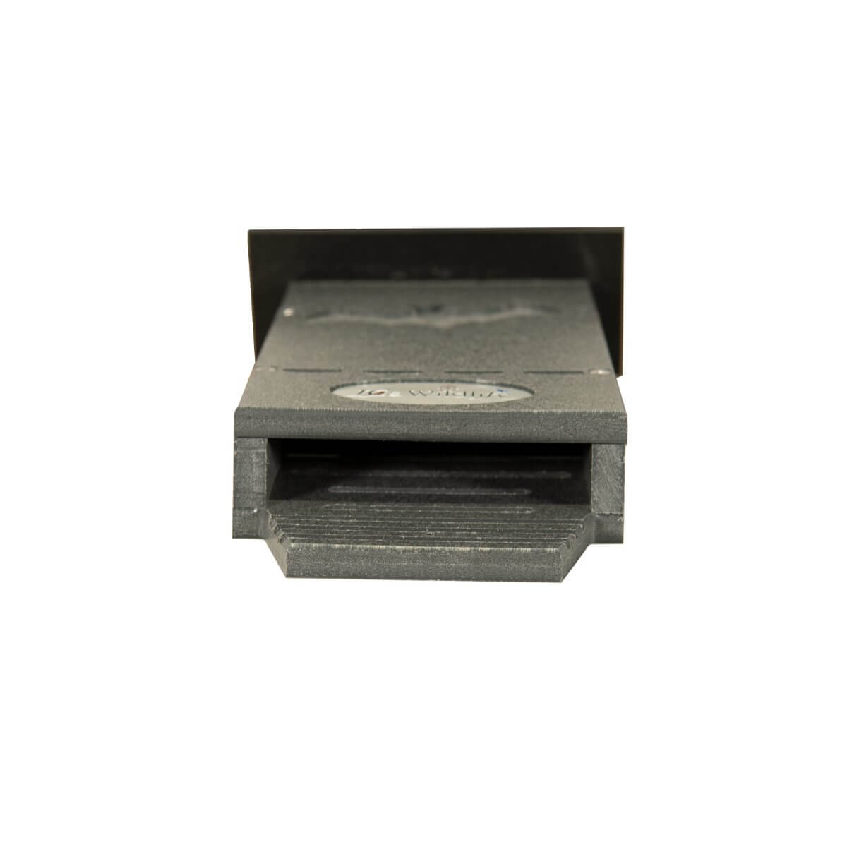 JCS Wildlife Mini Single Chamber Bat House designed for bats, showcasing the entrance view of the durable structure.