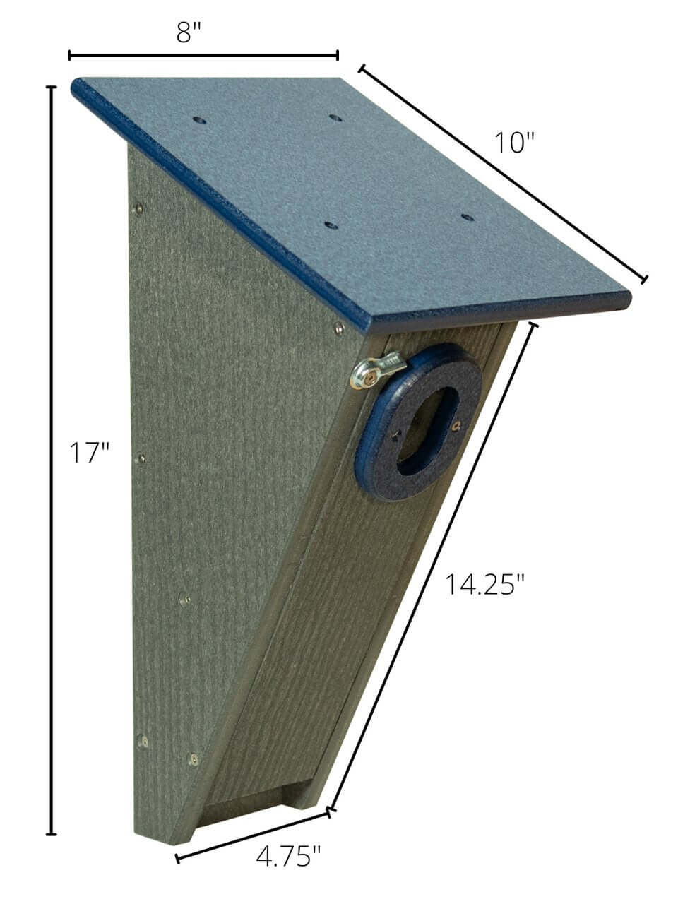 JCS Wildlife Peterson Bluebird House (Gray and Blue) JCS Wildlife Peterson Bluebird House (Gray and Blue)