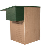 JCS Wildlife Recycled Poly Lumber Awesome Possum House with green roof for protecting possums